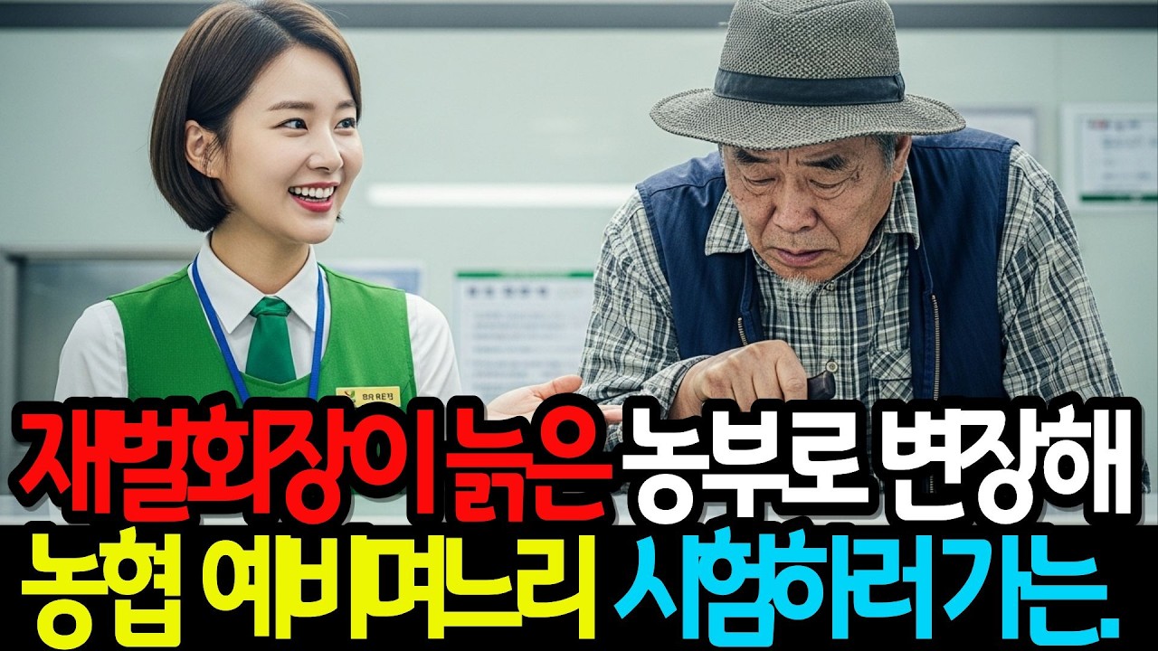 재벌회장이 늙은 농부로 변장하여, 농협 은행 예비며느리 시험하러가는데...노후사연 | 오디오북 | 반전사연 | 감동사연