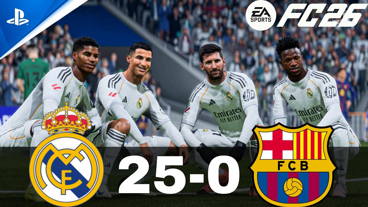 FC 26 - MESSI, RONALDO, MBAPPE, SALAH, ALL STARS | REAL MADRID 25-0