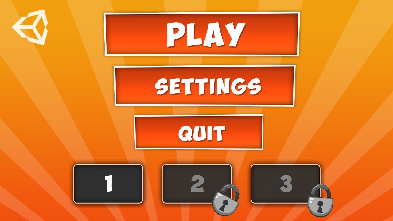 Game Menu - تصميم قائمة اللعبة في يونيتي