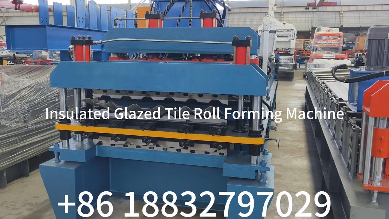 Insulated Glazed Tile Roll Forming Machine#rollformingmachine #factoryproducts #manufacturing