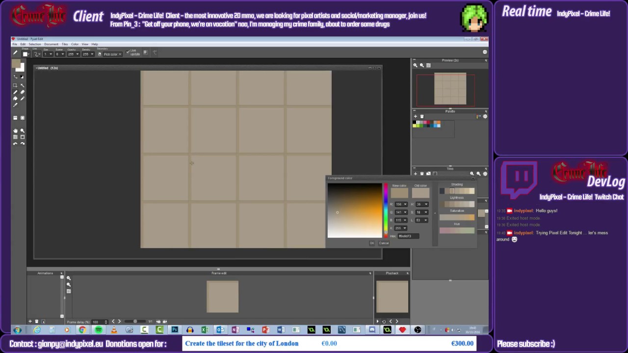 Crime Life! 2d MMORPG Live Dev! A.I. Coding! #gamedev #programming #coding #mmorpg