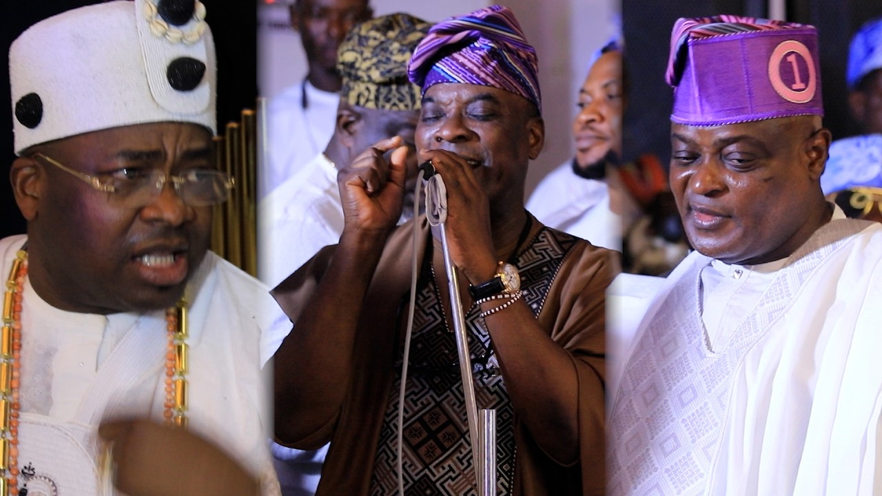 SEE WHAT WASIU AYIDE  DID TO HON.MUDASHIRU OBASA AND OBA ADEMOLA ELEGUSHI DANCE TO HIS MUSIC