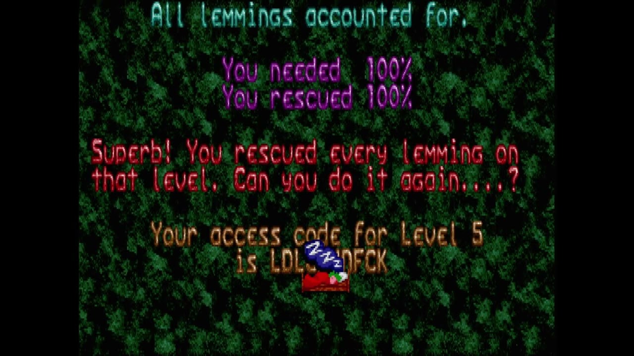 Lemmings on Commodore Amiga 500