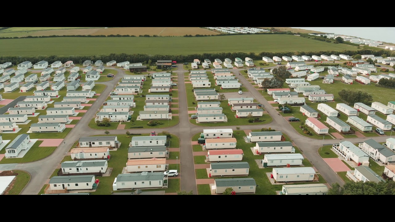 An evening flight around Hornsea Leisure Park