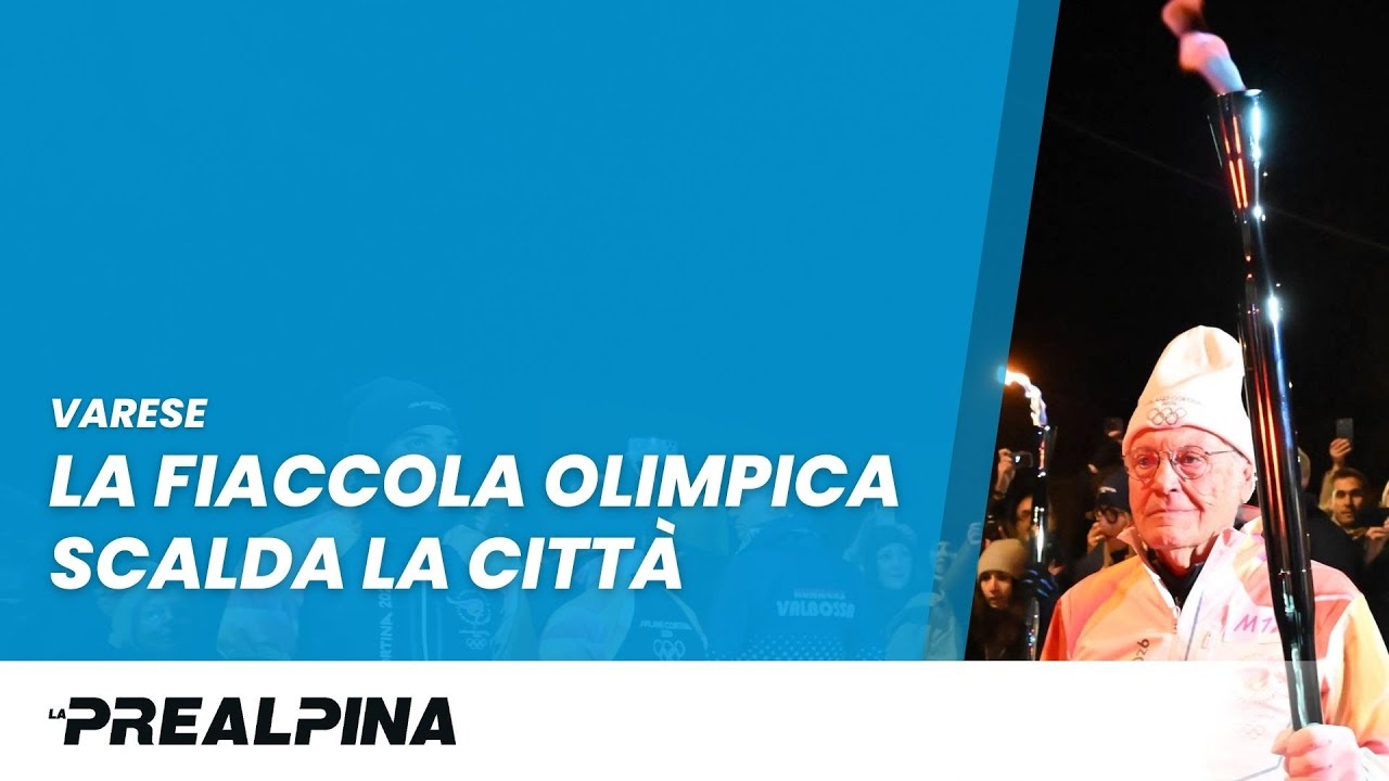 Varese | La Fiaccola olimpica scalda la città. Il film della serata