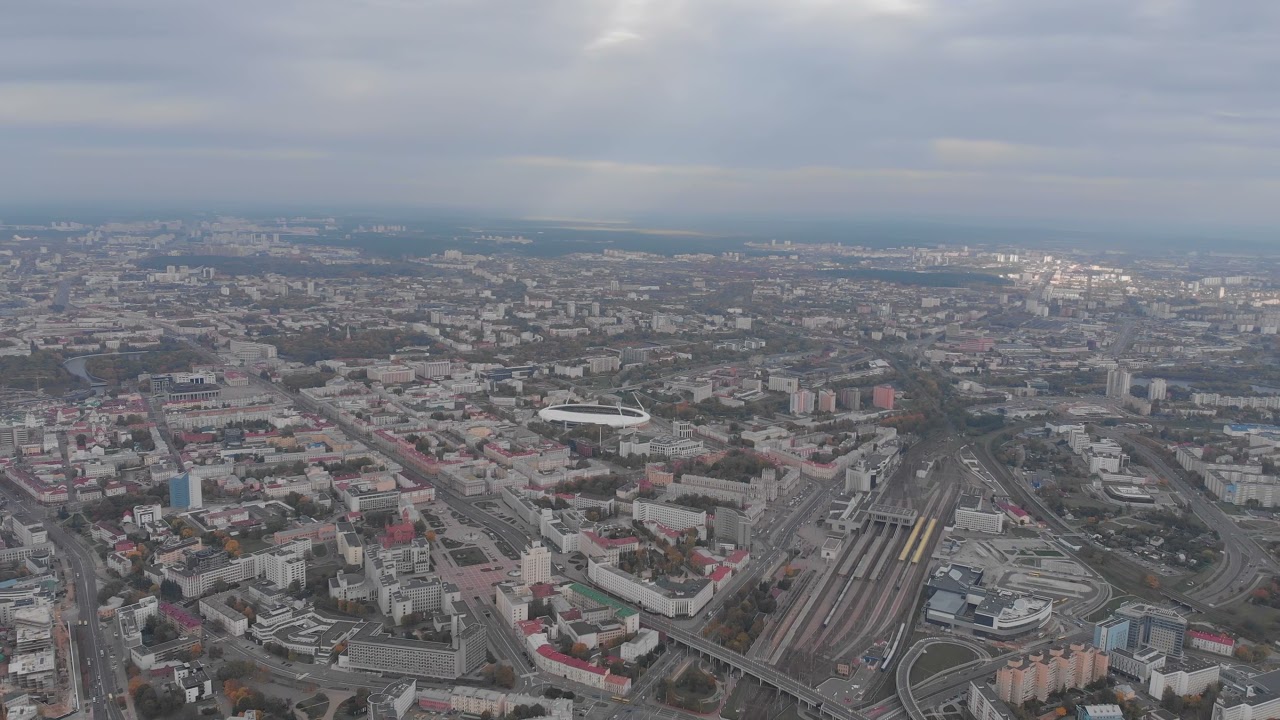 Минск с высоты 500 метров