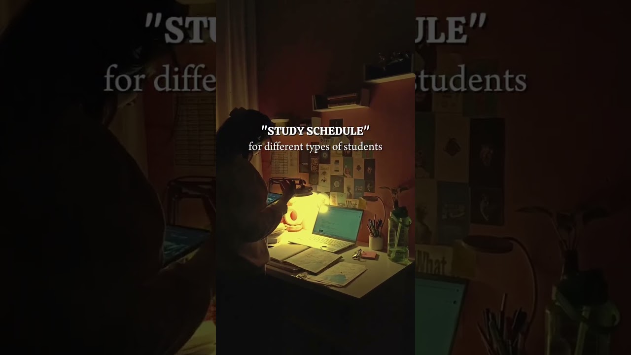 Study schedule 