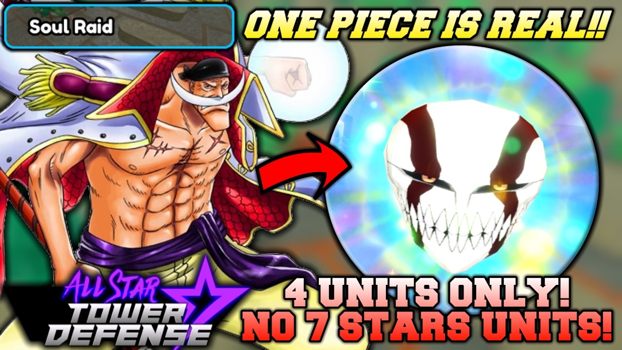 4 Units Only SOLO Soul Raid (No 7 Stars!) in All Star Tower Defense Roblox