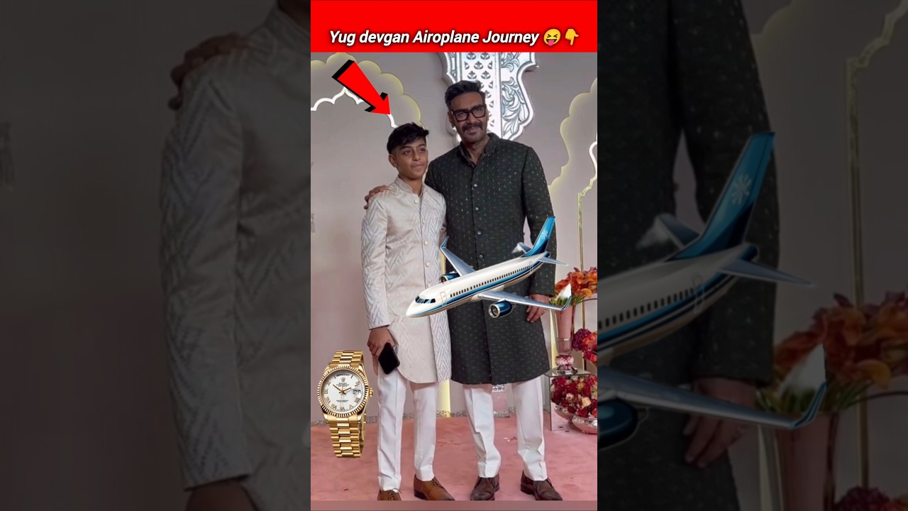 Yug devgan Aeroplane Journey 😝👇👇#yugdevgan #aeroplane #ajaydevgan #ytshorts #job4