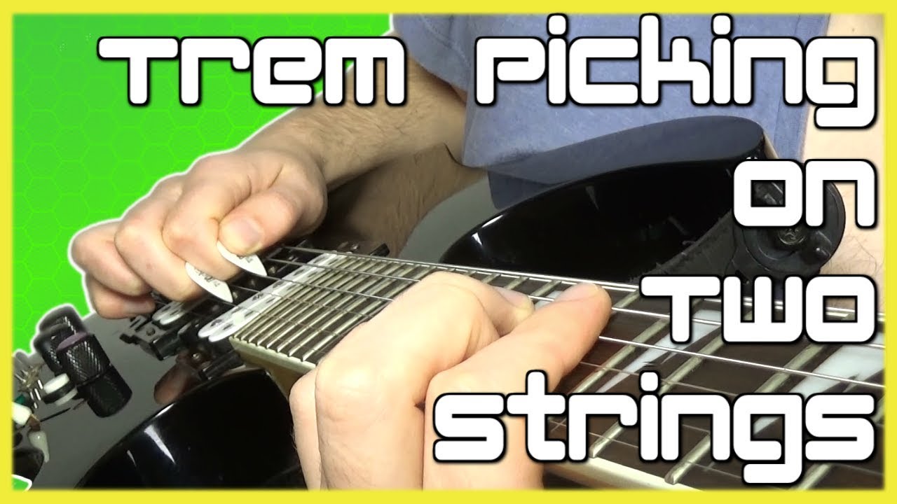 Trem Picking On Two Strings Tutorial With TABS | Quick Guitar Tricks