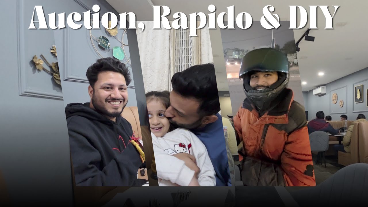 Cricket Auction Day 🏏 | Rapido Ride & DIY 😂❤️