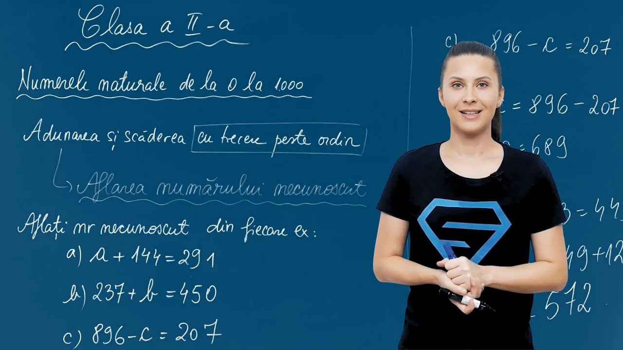 Aflarea numărului necunoscut - Matematica - Clasa II-a