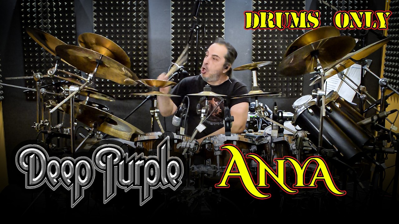 DEEP PUPLE Anya drums only cover by stamatis kekes