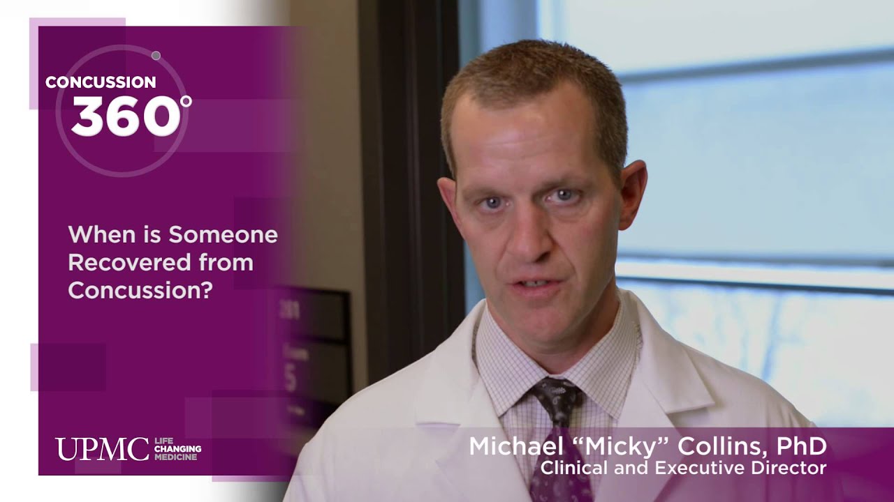 When is Someone Recovered from Concussion? | UPMC Sports Medicine Concussion Program