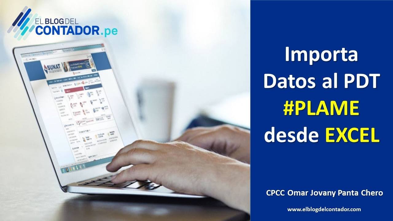 Como Importar datos al PDT PLAME desde excel