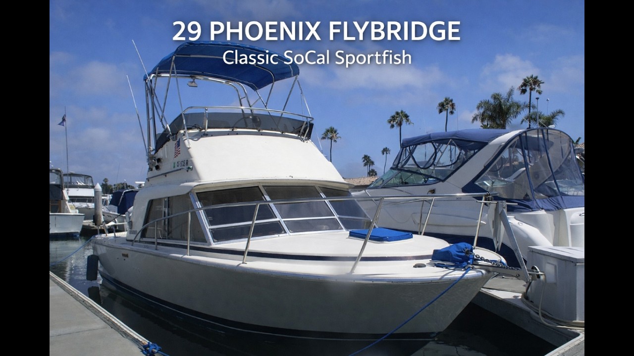 29 PHOENIX FLYBRIDGE Classic SoCal Sportfish by South Mountain Yachts