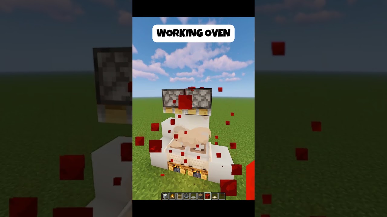 Working Oven in Minecraft – Easy Build Trick 