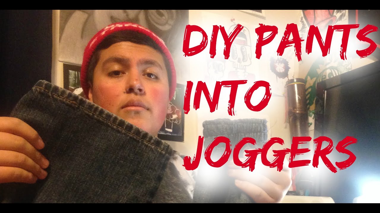 DIY: pants into joggers