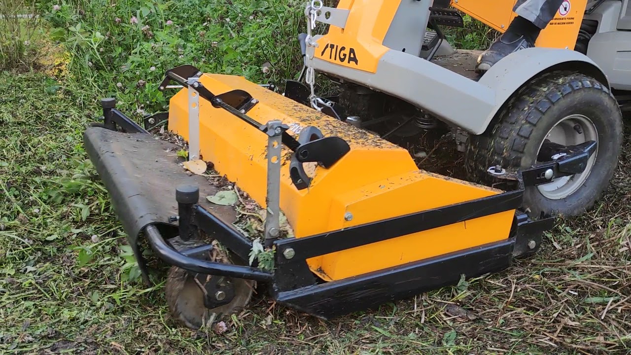 Stiga Park Pro Mulcher mit anderen Messer - Umbau Testfahrt