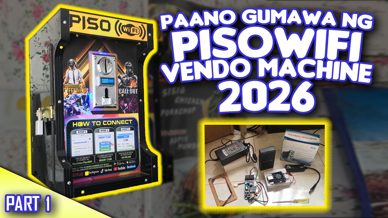 PISOWIFI VENDO MACHINE 2025 STEP BY STEP TUTORIAL | LATEST VERSION | BASIC WIRING