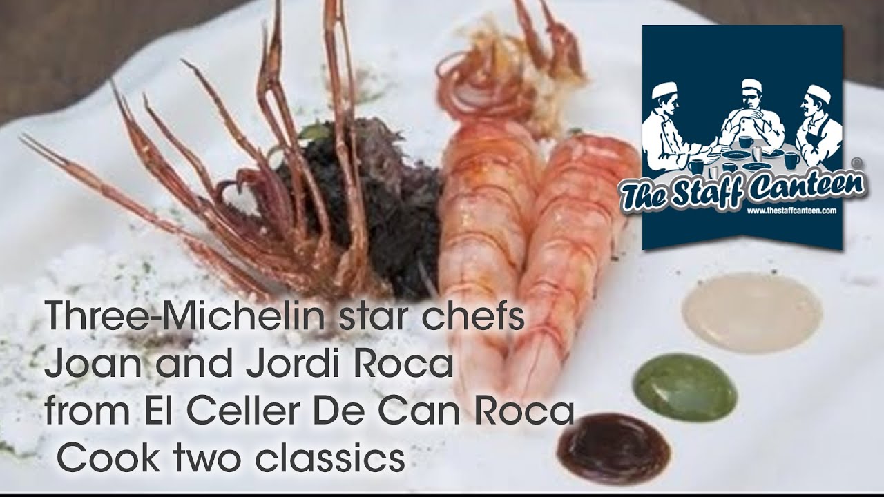 Three-Michelin star chefs Joan and Jordi Roca from El Celler De Can Roca  Cook two classics