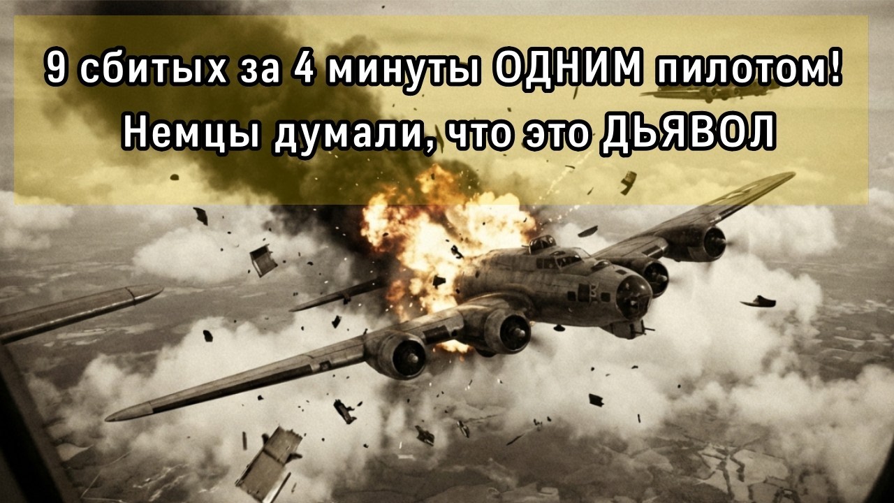 Один P-51 против 30 Мессершмиттов. Пилот вернулся БЕЗ единой царапины &mdash; КАК?!