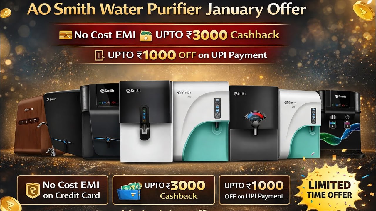 2026 Water Purifier January Offer 🔥 No Cost EMI | ₹3000 Cashback | Limited Time Offer ⏲️ 