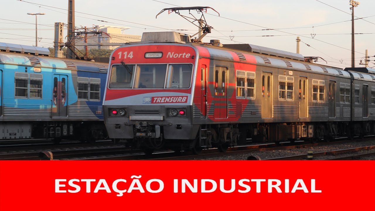Trensurb 2017 -  Movimentação de trens na estação Industrial