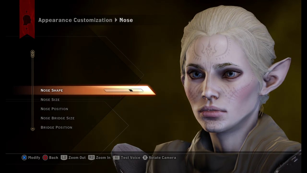 Dragon Age Inquisition: Elf Sliders