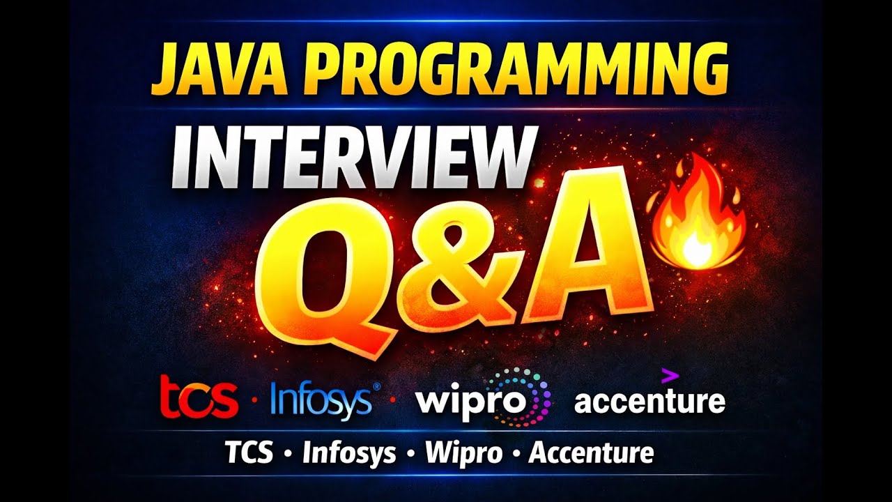 Вопросы и ответы для собеседования по программированию на Java | TCS, Infosys, Wipro, Accenture