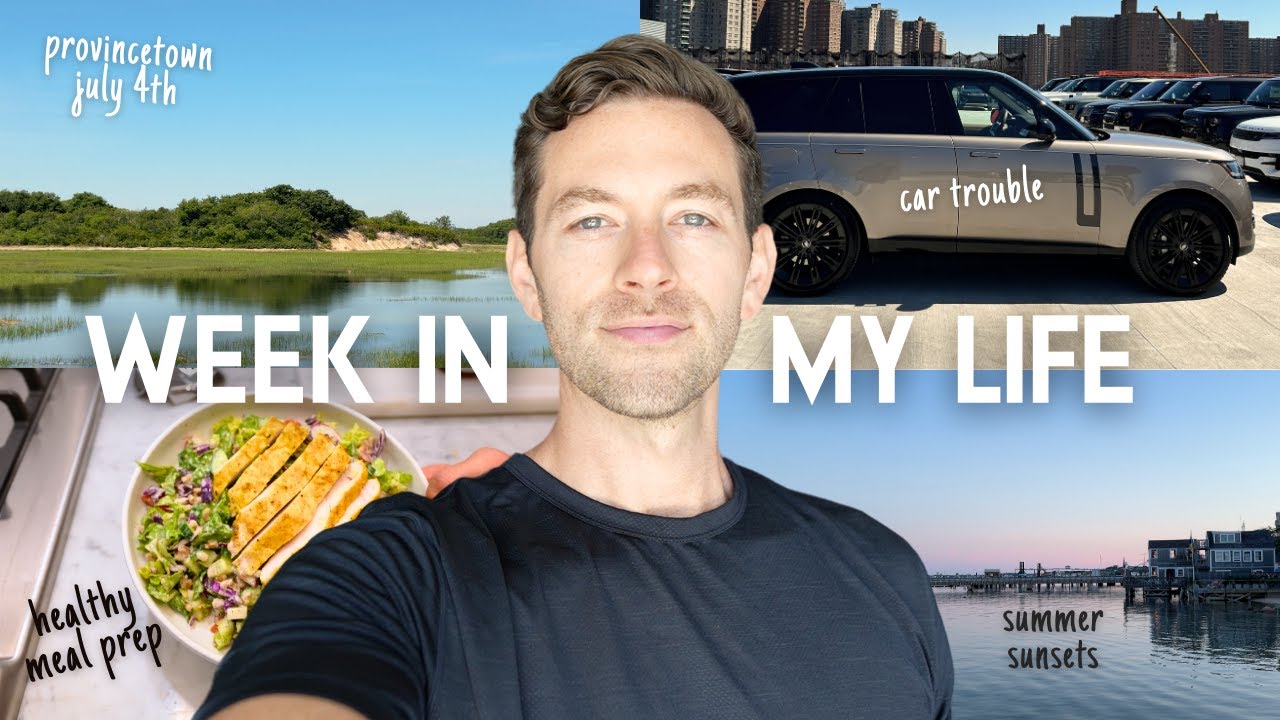 VLOG: car troubles!!, provincetown trip, healthy meal prep