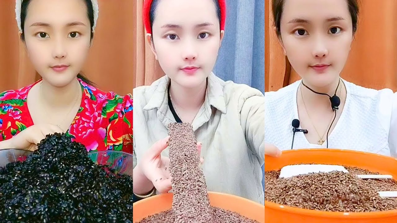 Chinese Passion Fruit Grain Mix ASMR Eating Show #40
