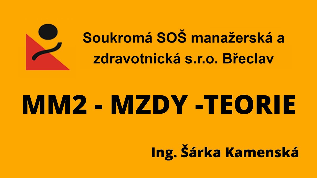 Základy účetnictví - mzdy - teorie