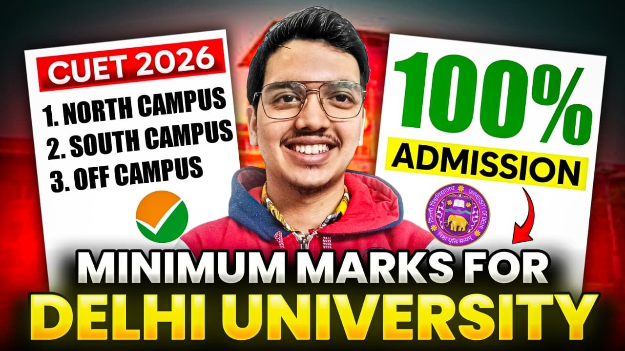 CUET 2026 Official CUT-OFFs🔥| Minimum CUET Score Required for Delhi University Admission 2026 🥳