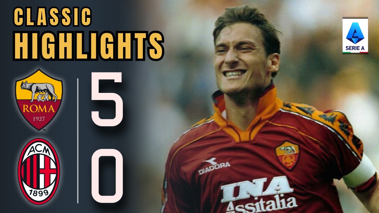 Roma 5-0 Milan | Dominio giallorosso all’Olimpico | Serie A 97/98