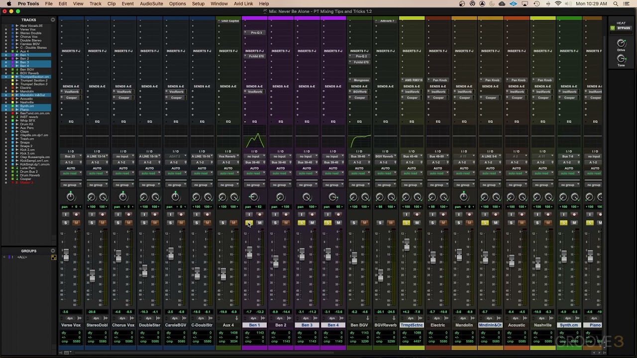 Pro Tools Mixing Tip: Speed & Efficiency in the Mix Window