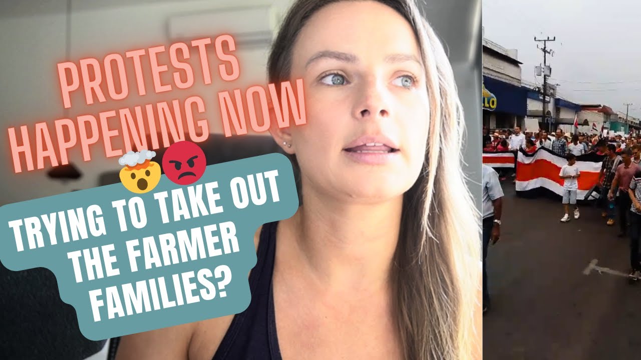 PROTESTING in Costa Rica NOW... Trying to eliminate farmer families?? 🤯😡 Info in Description 👇