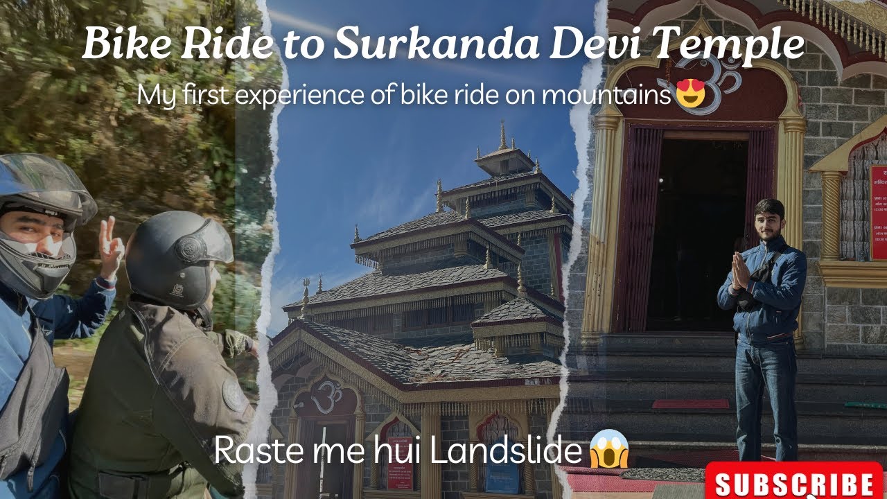 Finally my First ever Bike Ride on Mountains 🏍️😍 | Haridwar to Dhanaulti | Raste me hui Landslide 😱