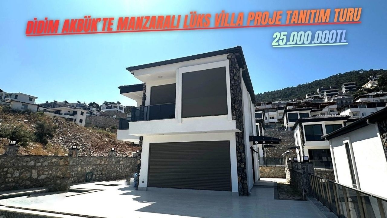 Akbük’te Panoramik Deniz Manzaralı Akıllı Sistem Müstakil Villa | 4+1 Lüks Yaşam | BÖLÜM: 14