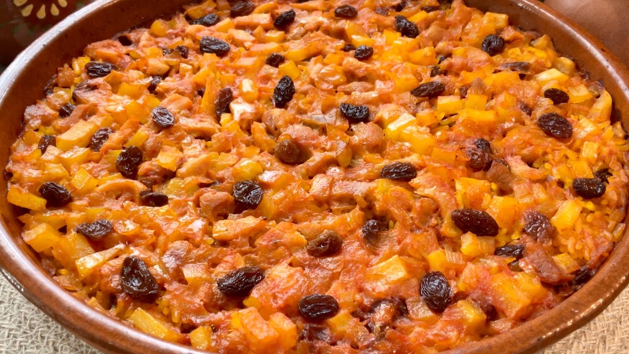 “Arroz con pasas y carne & Arroz con pasas y garbanzos ¡rápidos, muy jugosos y cero estrés!”🌹