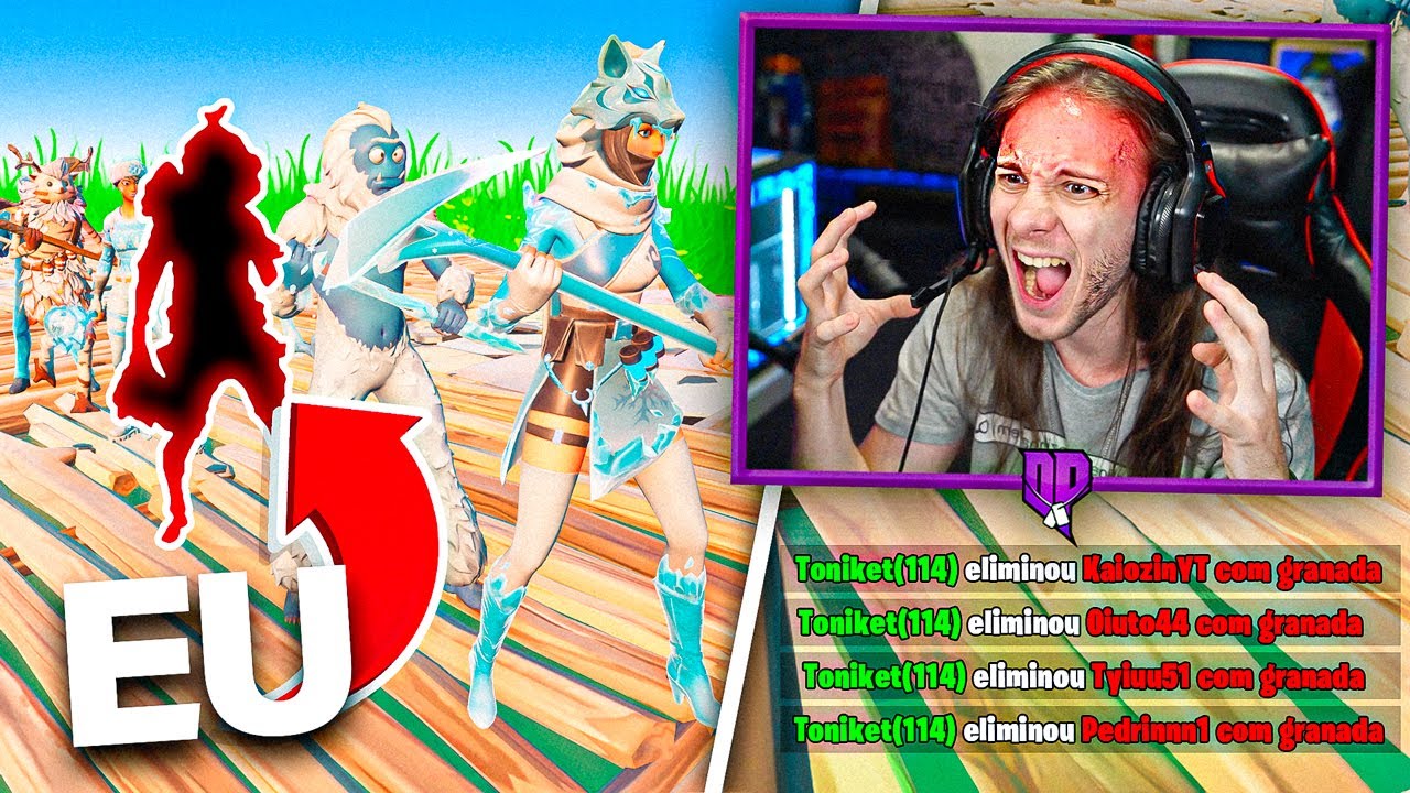 INVADI E TROLLEI O OUTFIT DO DERPONCE NO FORTNITE! KKKKKKKKKKKK