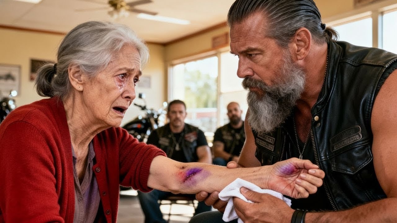 Elderly Woman Asks Hells Angels Biker for Help — 'My Caregiver Told Me to Stay Quiet'