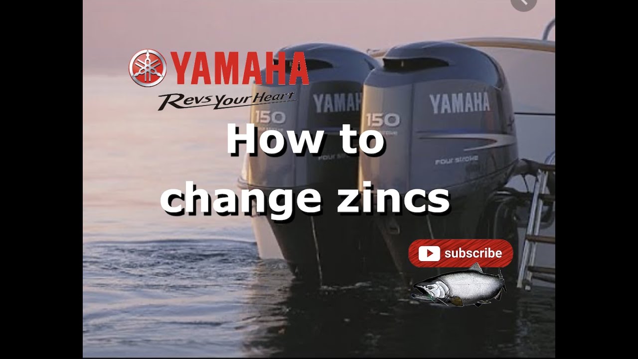 How to change zincs (anodes) for Yamaha 150 HP - engine and trim tab