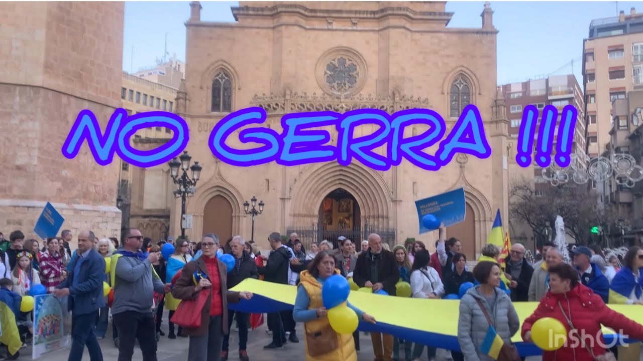 24.02.2026 Castellón. España. NO GERRA !!!