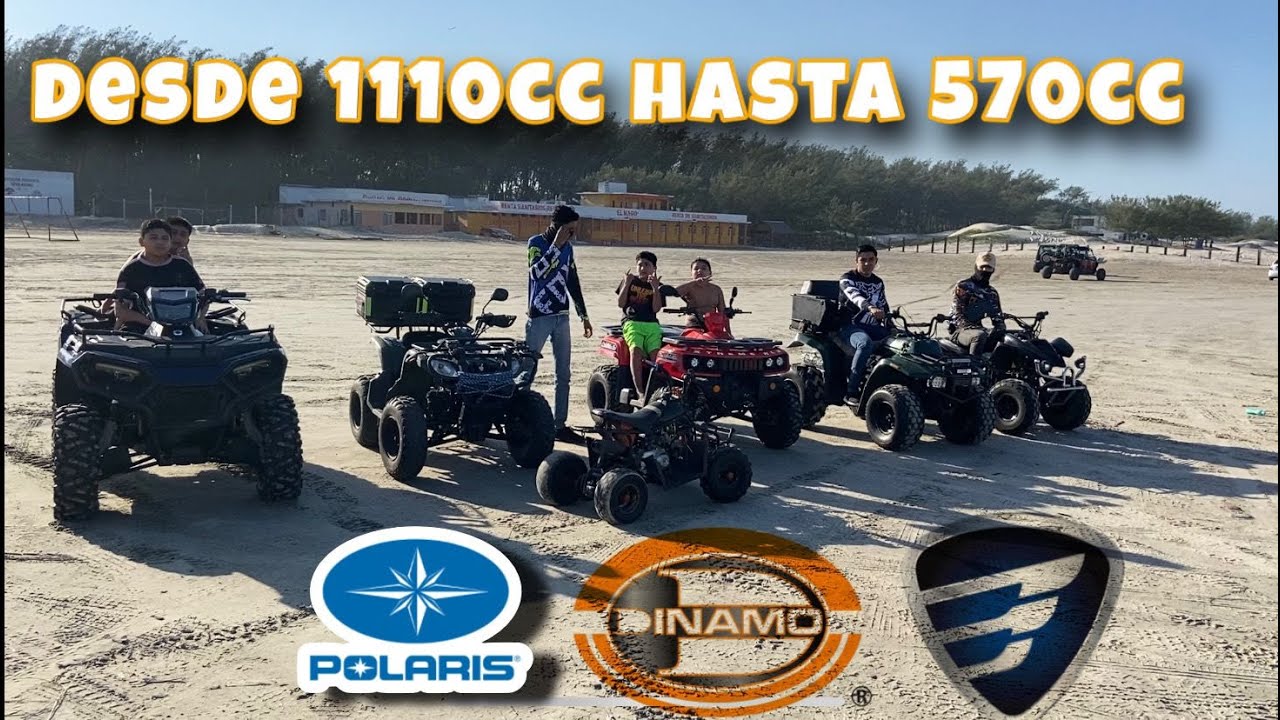 CUATRIMOTOS:Kawasaki Bayou250, DinamoXtreme150 y 200, MINICUATRI 110cc,Polaris Sportsman 570, ATV180
