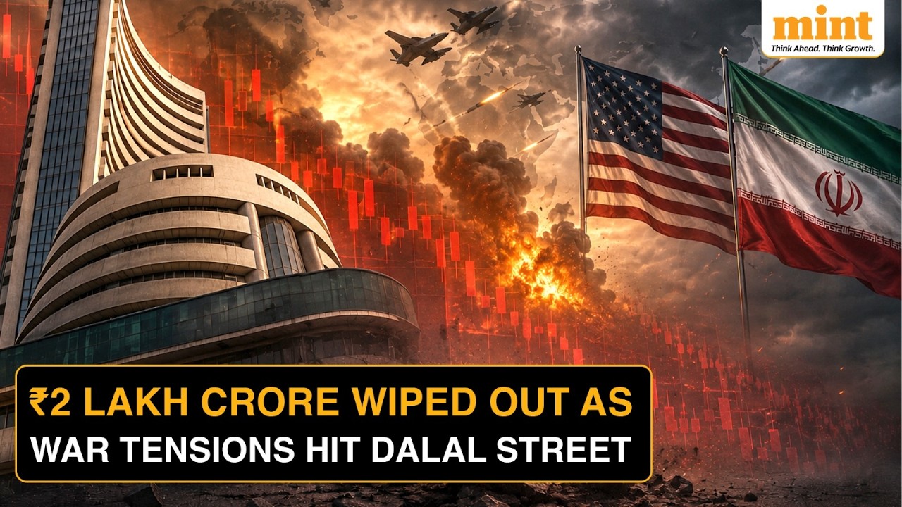Stock Market Crash: ₹2 Lakh Crore Wiped Out As US-Iran Conflict Rattles Dalal Street
