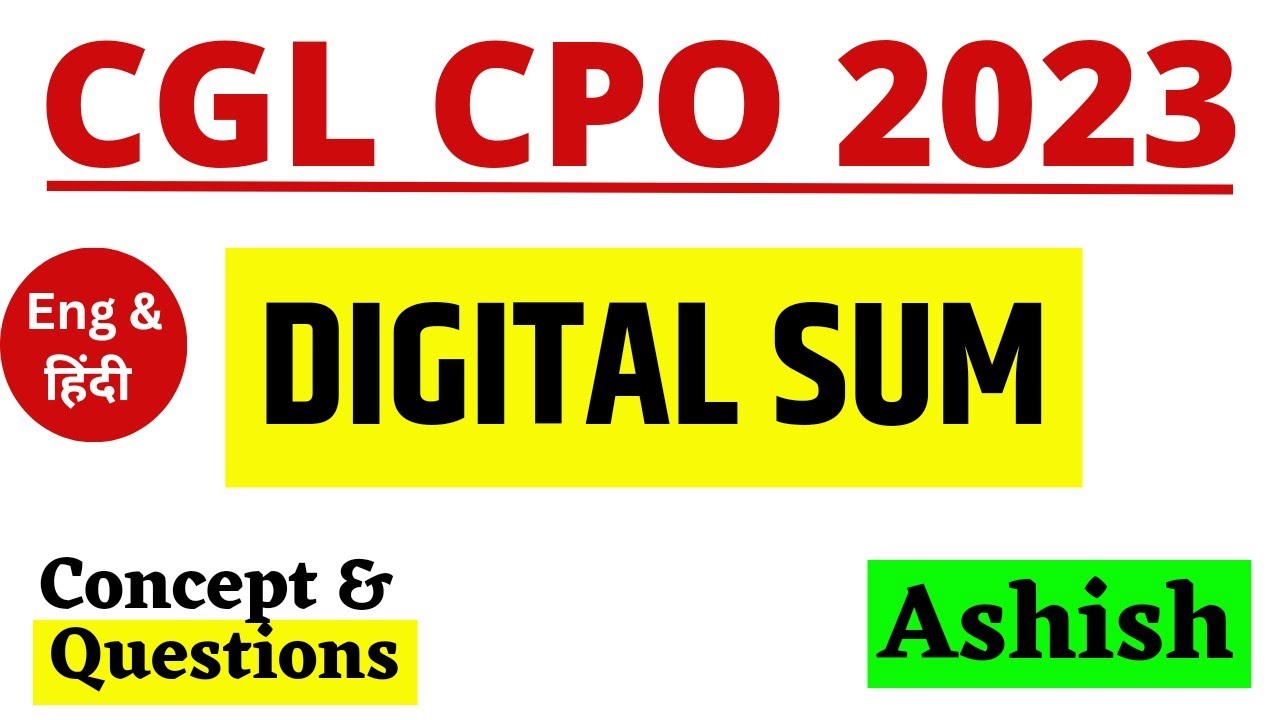 Digital Sum Concept and its Applications 🔥🔥 | Best Solutions | @alphatobetaclasses