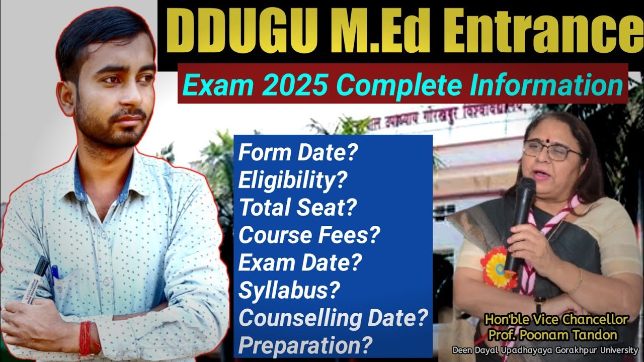 DDUGU M.Ed Entrance Exam 2025 Full Information | Complete information about DDUGU M.Ed Entrance E...