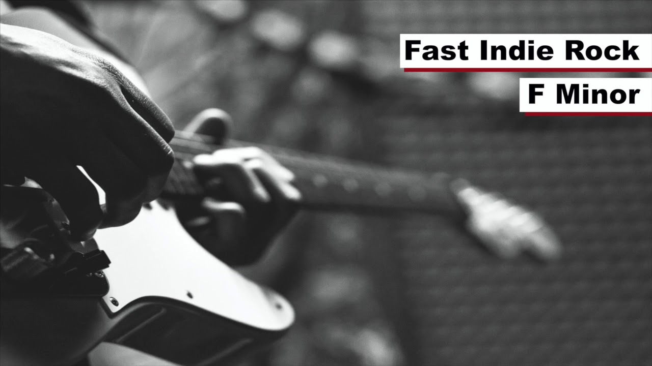 Fast Indie Rock Backing Track in F Minor