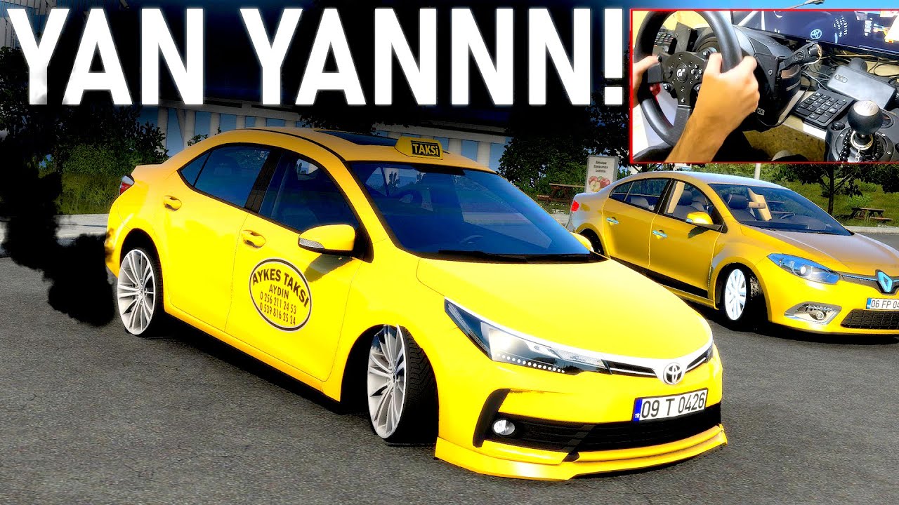 TAKSİYLE EFSANE YANLADIM! (DRİFT) - TİCARİ TAKSİLERLE YOLCU KAVGASI  - ETS 2 Mod T300RS @Kerem Kulak